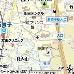 愛知県知多市新舞子大口49-4周辺の地図