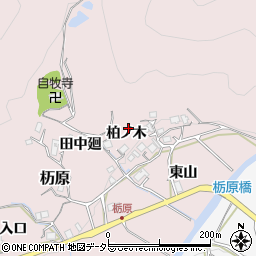 兵庫県川辺郡猪名川町杤原柏ノ木周辺の地図