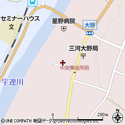 愛知県新城市大野久羅下28-9周辺の地図