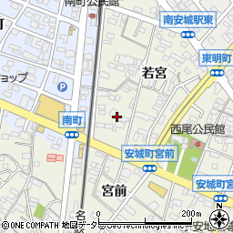 愛知県安城市安城町若宮28-2周辺の地図