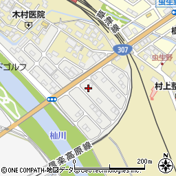 滋賀県甲賀市水口町虫生野虹の町54周辺の地図