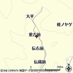 愛知県岡崎市蓬生町重吉前周辺の地図