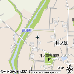 兵庫県三田市井ノ草59周辺の地図