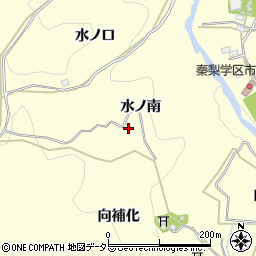 愛知県岡崎市秦梨町水ノ南周辺の地図