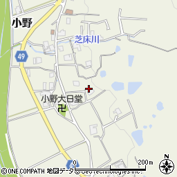 兵庫県三田市小野241周辺の地図