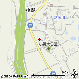 兵庫県三田市小野434周辺の地図