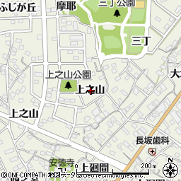 愛知県知多郡東浦町藤江上之山周辺の地図