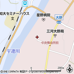愛知県新城市大野久羅下29周辺の地図