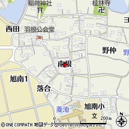 愛知県知多市金沢（南根）周辺の地図