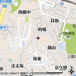 愛知県岡崎市明大寺町踊山23周辺の地図