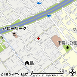 静岡県静岡市駿河区西島139周辺の地図
