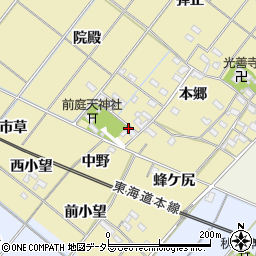 愛知県岡崎市新堀町中野18周辺の地図