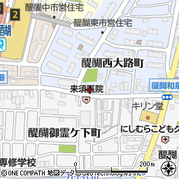 京都府京都市伏見区醍醐西大路町12周辺の地図