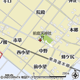 愛知県岡崎市新堀町中野23周辺の地図