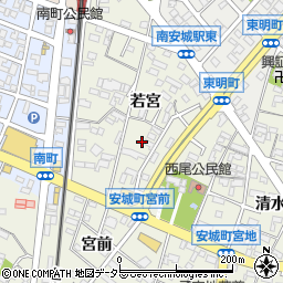 愛知県安城市安城町若宮39-3周辺の地図