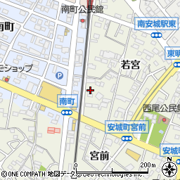 愛知県安城市安城町若宮31周辺の地図