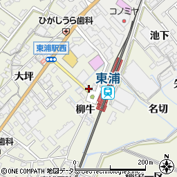 愛知県知多郡東浦町藤江柳牛24周辺の地図