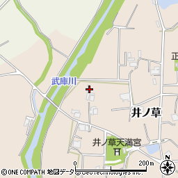 兵庫県三田市井ノ草60周辺の地図