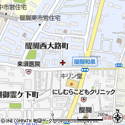 京都府京都市伏見区醍醐西大路町46-6周辺の地図