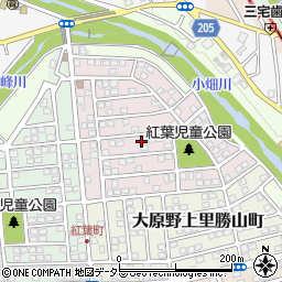 京都府京都市西京区大原野上里紅葉町周辺の地図