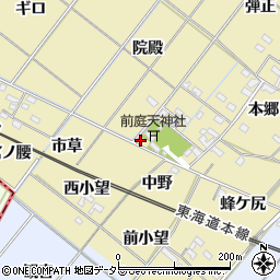 愛知県岡崎市新堀町中野22周辺の地図