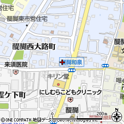京都府京都市伏見区醍醐西大路町52周辺の地図