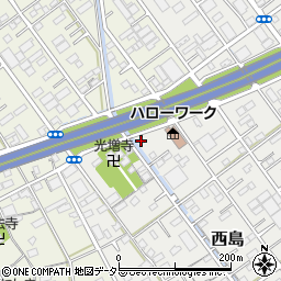 静岡県静岡市駿河区西島246周辺の地図