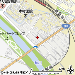 滋賀県甲賀市水口町虫生野虹の町125周辺の地図