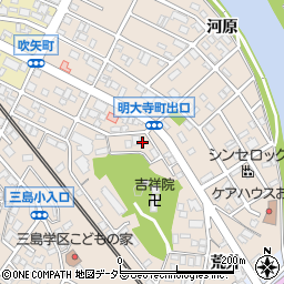 愛知県岡崎市明大寺町出口12周辺の地図