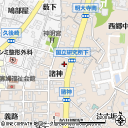 鈴木硝子店　お客様用周辺の地図