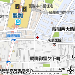 京都府京都市伏見区醍醐西大路町1-48周辺の地図