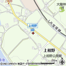 兵庫県三田市上相野579周辺の地図