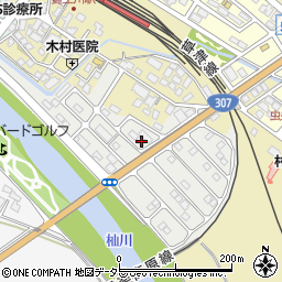 滋賀県甲賀市水口町虫生野虹の町121周辺の地図