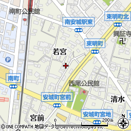 愛知県安城市安城町若宮42周辺の地図