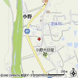 兵庫県三田市小野454周辺の地図