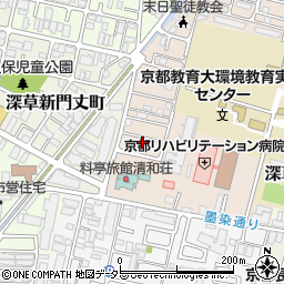 京都府京都市伏見区深草越後屋敷町71-10周辺の地図