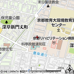 京都府京都市伏見区深草越後屋敷町71-11周辺の地図