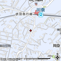 川奈郵便局周辺の地図