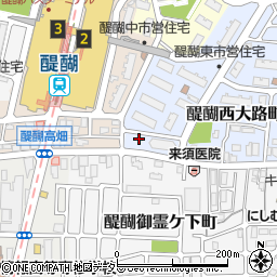 京都府京都市伏見区醍醐西大路町1-46周辺の地図