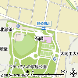 愛知県知多市金沢石根周辺の地図