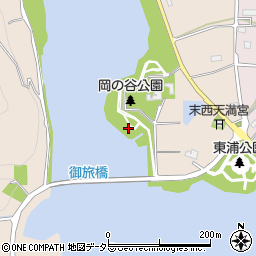 岡ノ谷公園周辺の地図