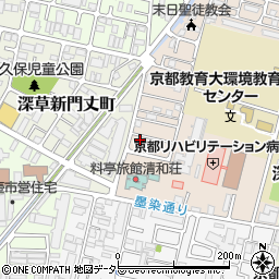 京都府京都市伏見区深草越後屋敷町71-1周辺の地図