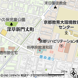 京都府京都市伏見区深草越後屋敷町71-16周辺の地図