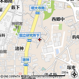 鈴木硝子店　作業所周辺の地図