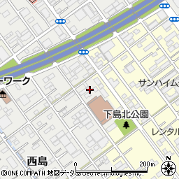 静岡県静岡市駿河区西島124周辺の地図