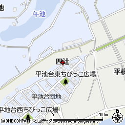 愛知県知多郡東浦町生路四辻周辺の地図