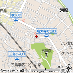 愛知県岡崎市明大寺町出口8周辺の地図