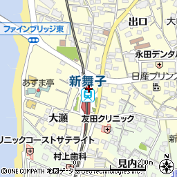 新舞子駅周辺の地図