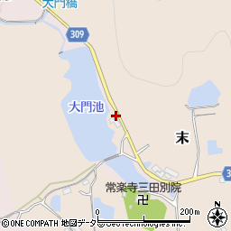兵庫県三田市末13周辺の地図