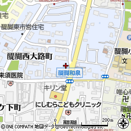 京都府京都市伏見区醍醐西大路町56周辺の地図